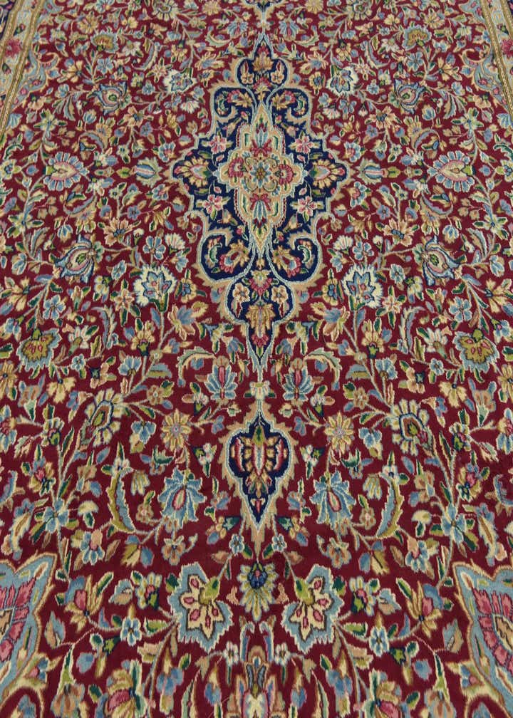 9' 9 x 13' 4 Hand Knotted Kerman Persian Wool Rug