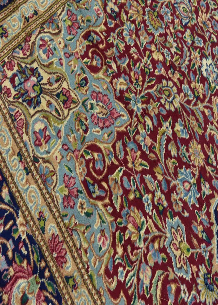 9' 9 x 13' 4 Hand Knotted Kerman Persian Wool Rug