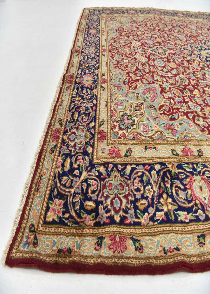 9' 9 x 13' 4 Hand Knotted Kerman Persian Wool Rug