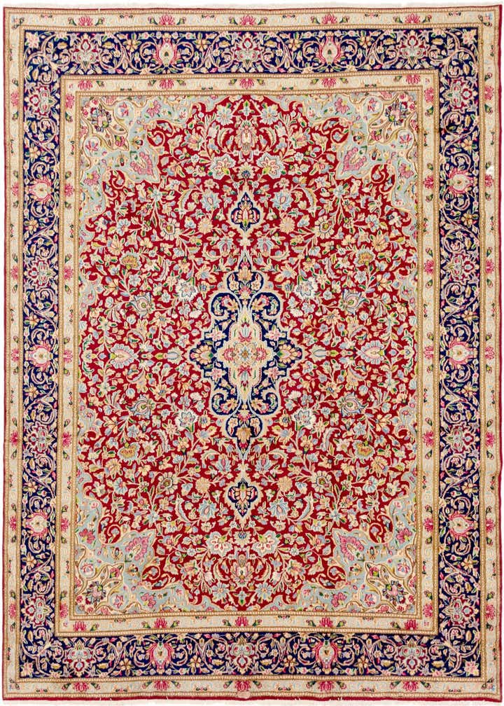 9' 9 x 13' 4 Hand Knotted Kerman Persian Wool Rug