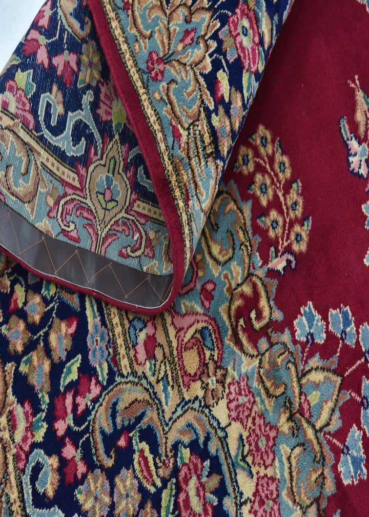 10' x 13' 3 Hand Knotted Kerman Persian Wool Rug