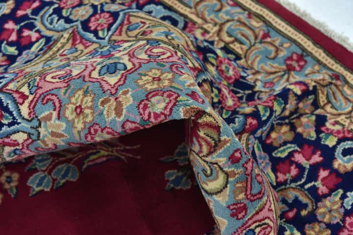 10' x 13' 3 Hand Knotted Kerman Persian Wool Rug