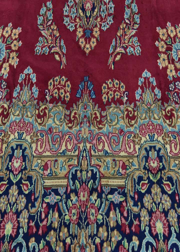 10' x 13' 3 Hand Knotted Kerman Persian Wool Rug