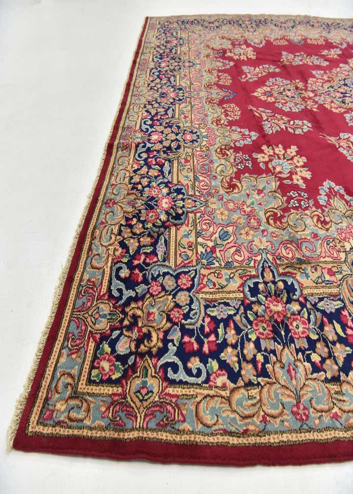 10' x 13' 3 Hand Knotted Kerman Persian Wool Rug