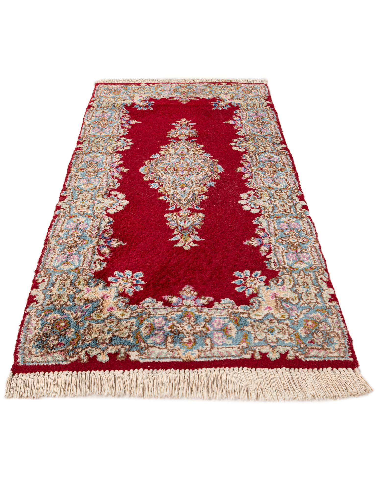 2' 5 x 4' 8 Hand Knotted Kerman Wool Rug