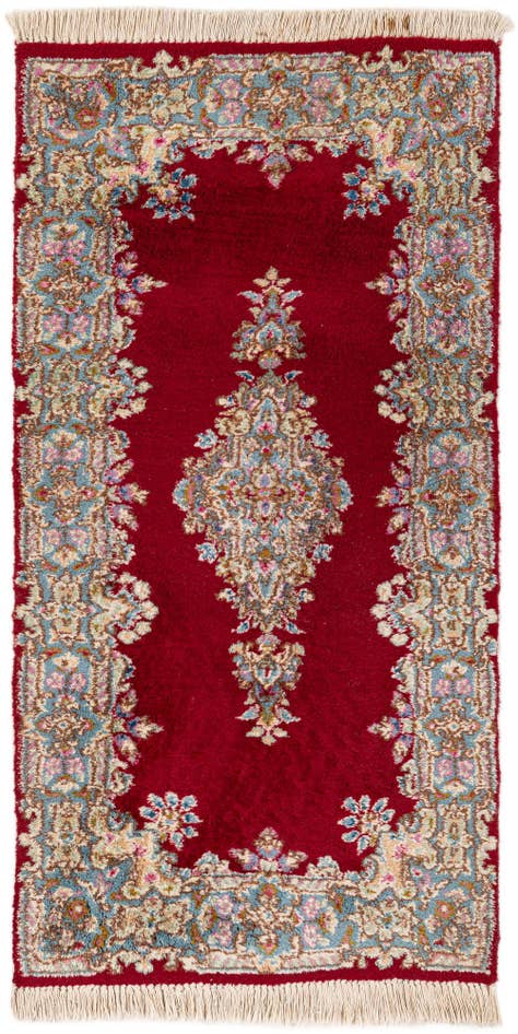 Detail image of 2' 5 x 4' 8 Hand Knotted Kerman Wool Rug