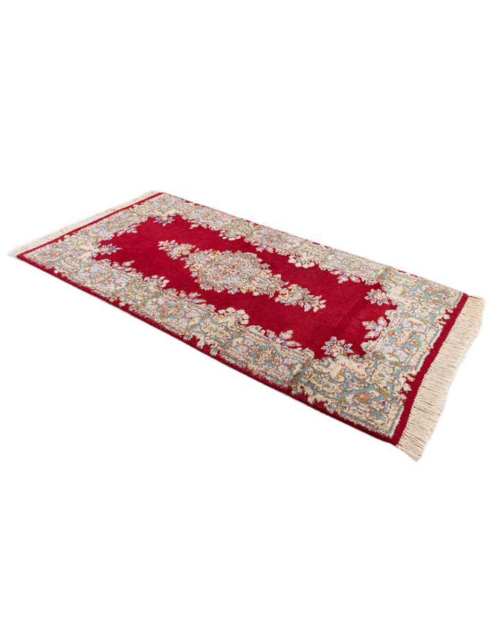 2' 6 x 4' 9 Hand Knotted Kerman Oriental Wool Rug
