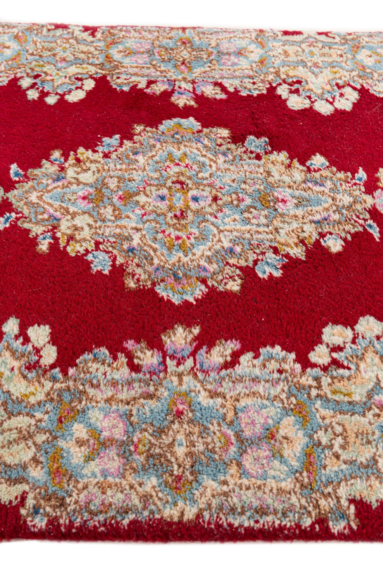 2' 6 x 4' 9 Hand Knotted Kerman Oriental Wool Rug