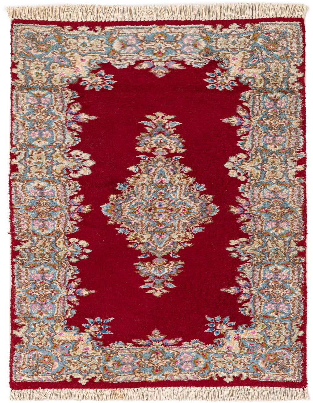 2' 6 x 4' 9 Hand Knotted Kerman Oriental Wool Rug