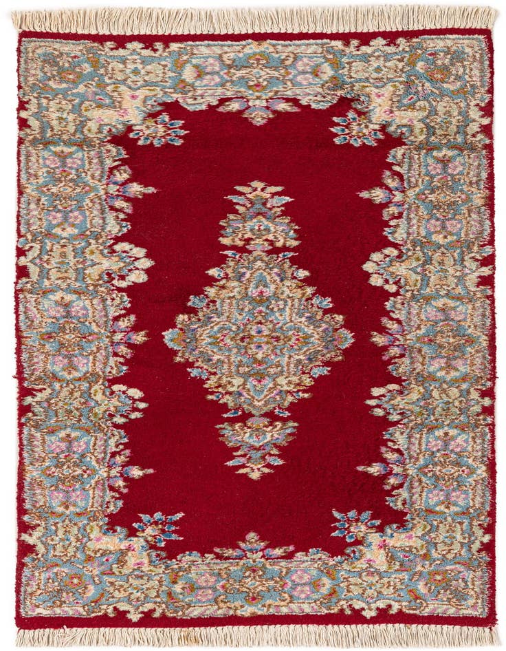 Detail image of 2' 6 x 4' 9 Hand Knotted Kerman Oriental Wool Rug