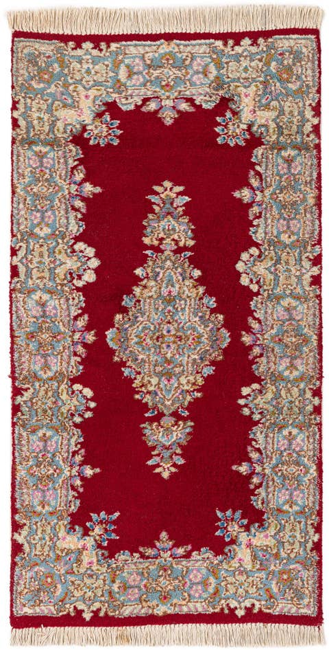 Detail image of 2' 6 x 4' 9 Hand Knotted Kerman Oriental Wool Rug