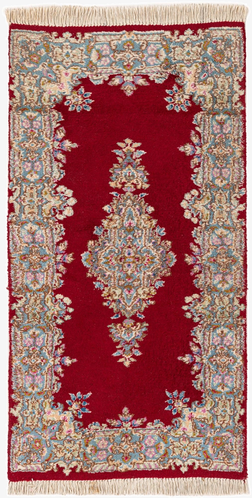 2' 6 x 4' 9  Hand Knotted Kerman Oriental Wool Rug