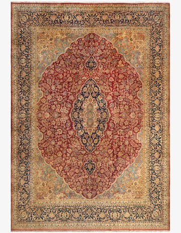 9' 8 x 13' 9 Kerman Wool Rug