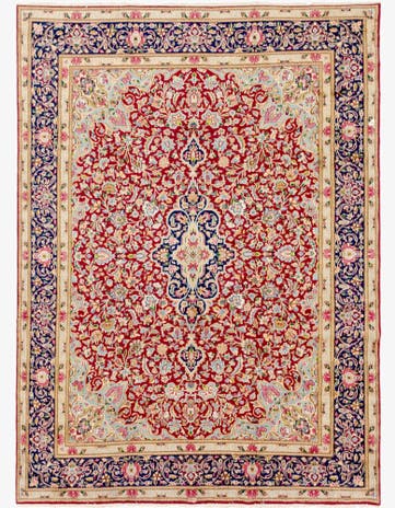 9' 9 x 13' 4 Hand Knotted Kerman Persian Wool Rug