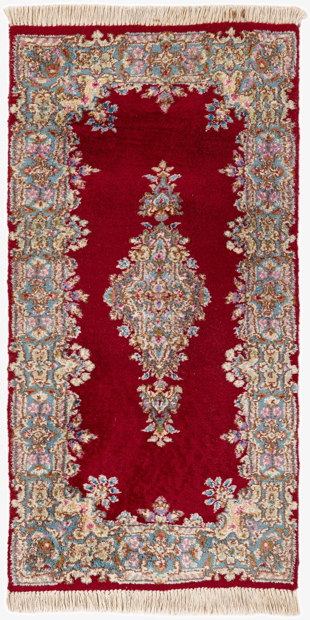 2' 5 x 4' 8  Hand Knotted Kerman Wool Rug