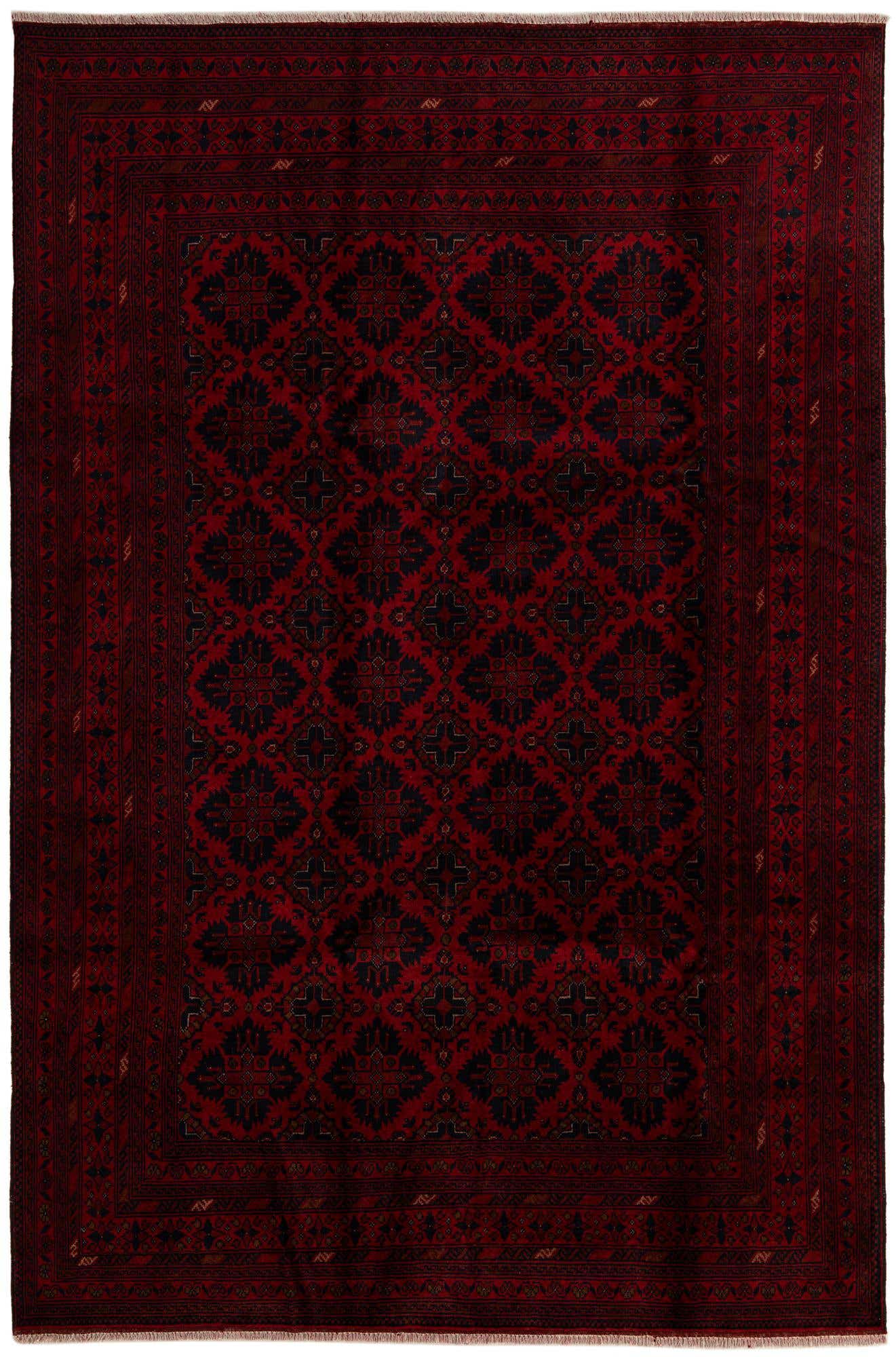6' 4 x 9' 7 Hand Knotted Khal Mohammadi Wool Rug