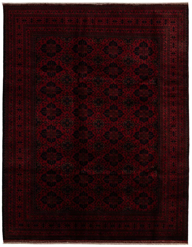 Detail image of 6' 7 x 9' 11 Hand Knotted Khal Mohammadi Wool Rug
