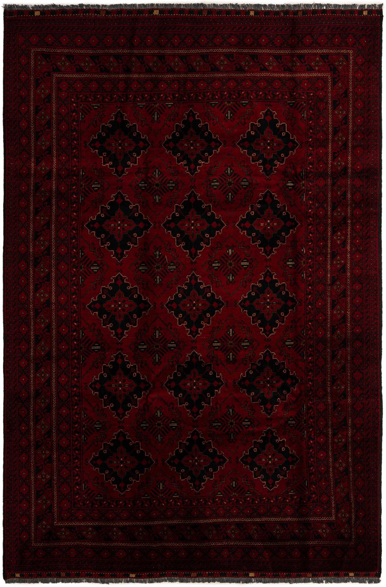 6' 6 x 9' 10 Hand Knotted Khal Mohammadi Wool Rug