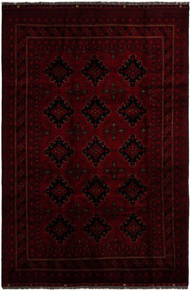 Detail image of 6' 6 x 9' 10 Hand Knotted Khal Mohammadi Wool Rug