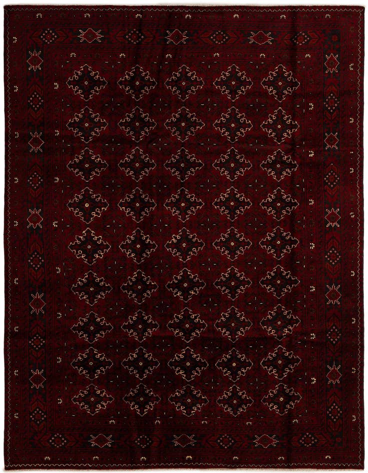 Detail image of 6' 6 x 9' 5 Hand Knotted Khal Mohammadi Wool Rug
