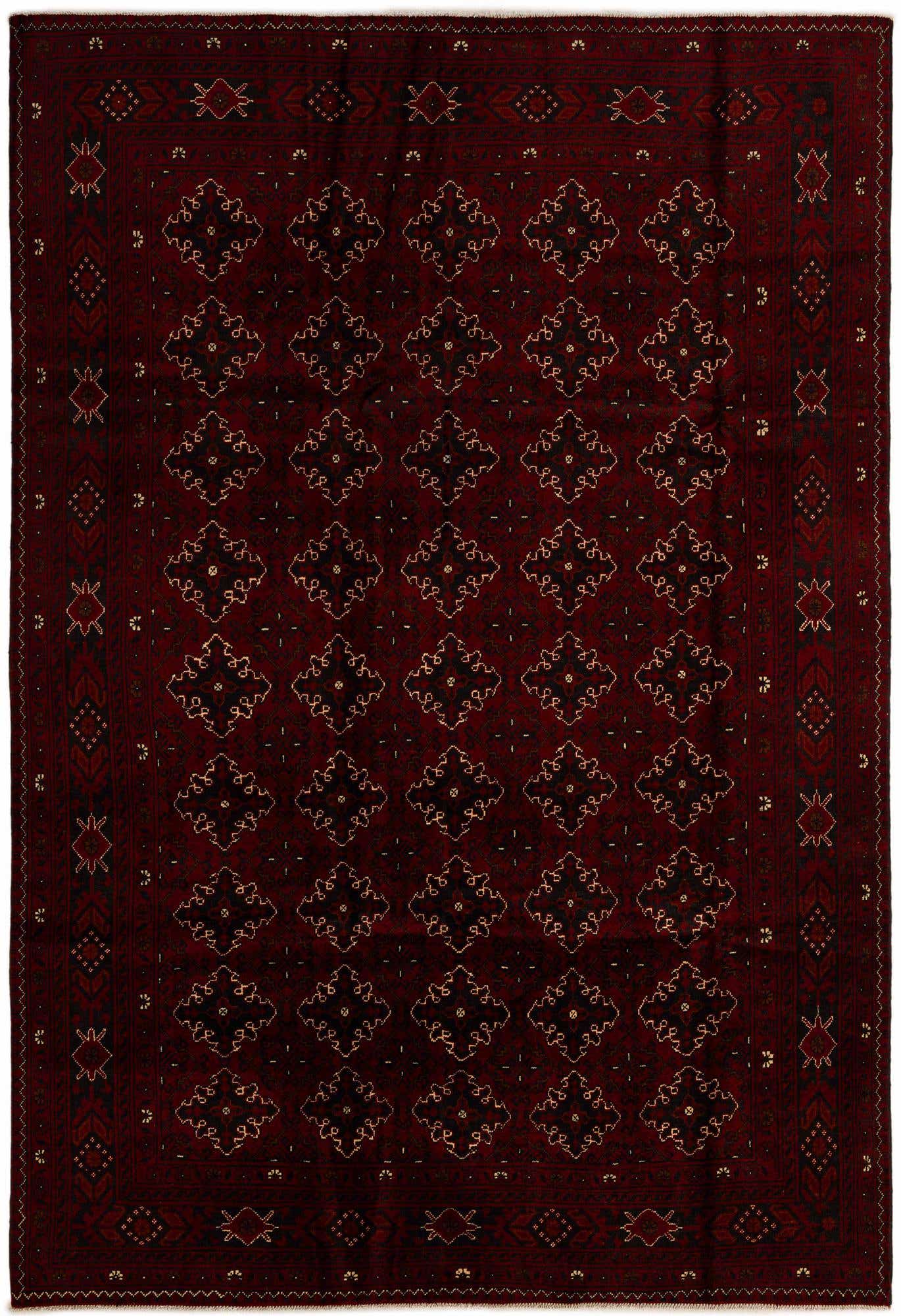 6' 6 x 9' 5 Hand Knotted Khal Mohammadi Wool Rug