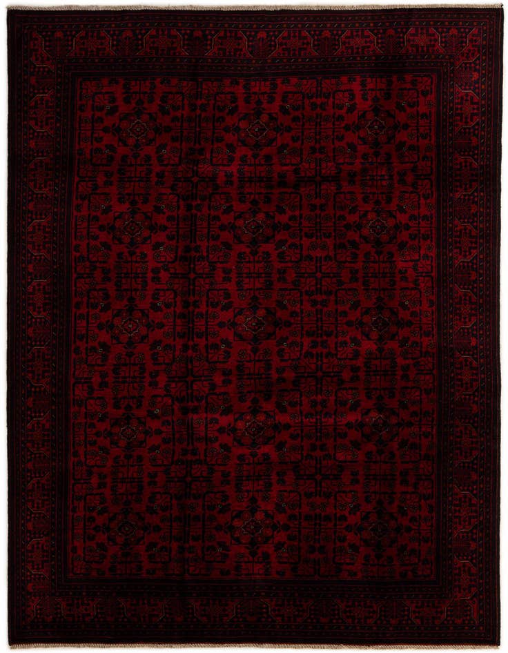 Detail image of 6' 4 x 9' 9 Hand Knotted Khal Mohammadi Wool Rug