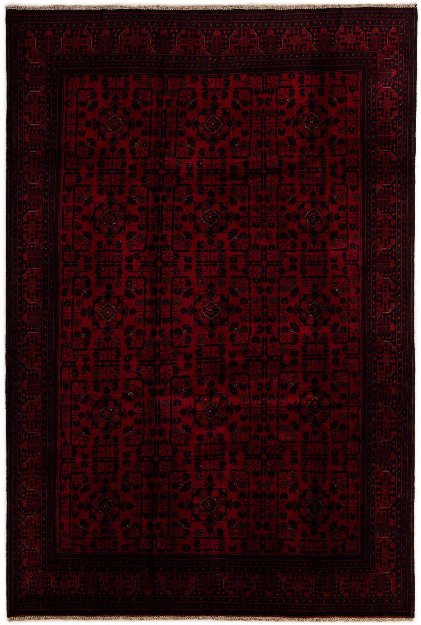 6' 4 x 9' 9 Hand Knotted Khal Mohammadi Wool Rug