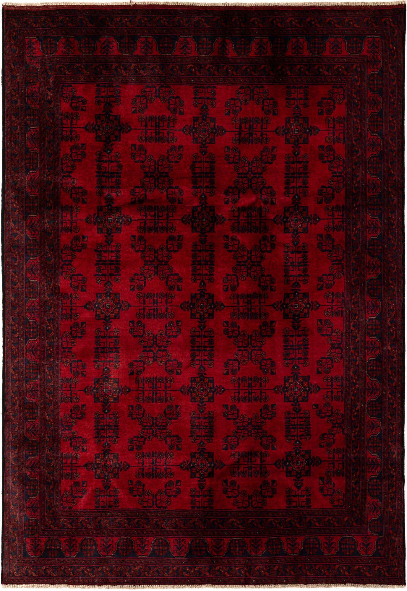 6' 8 x 9' 7 Hand Knotted Khal Mohammadi Wool Rug