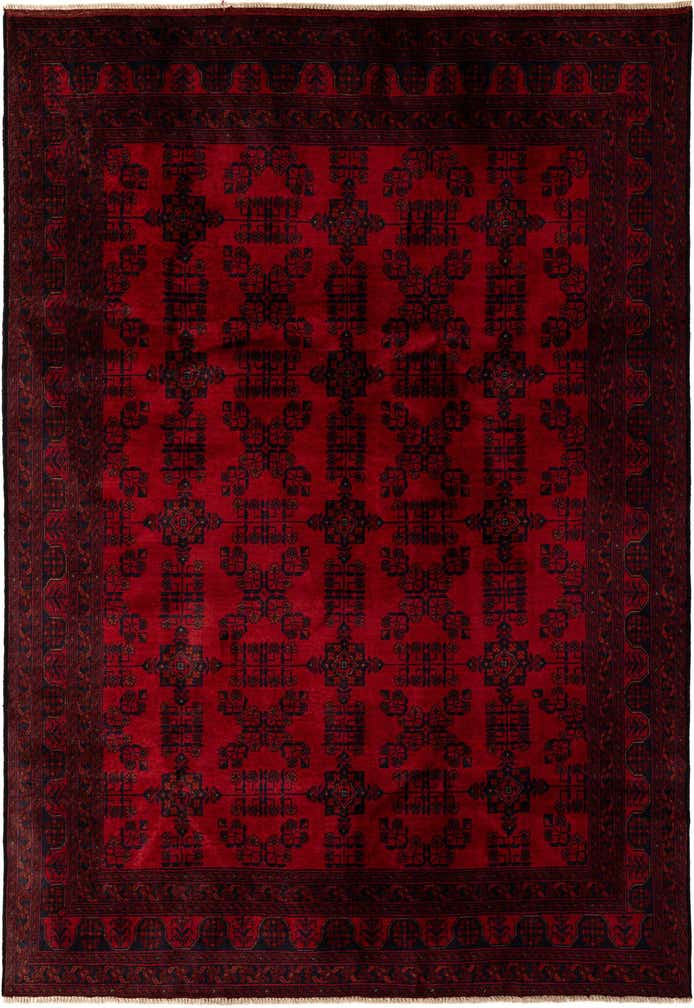 6' 8 x 9' 7 Hand Knotted Khal Mohammadi Wool Rug