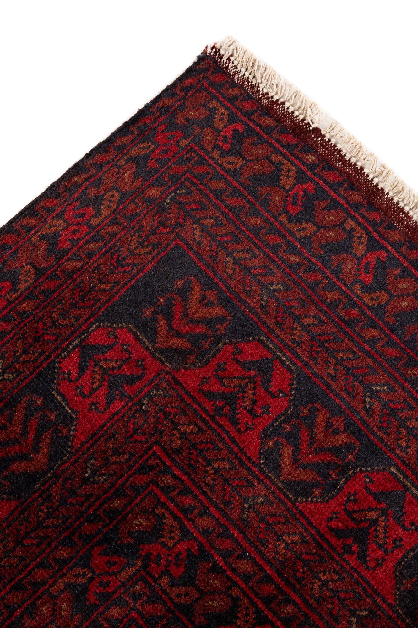 6' 7 x 9' 8 Hand Knotted Khal Mohammadi Wool Rug