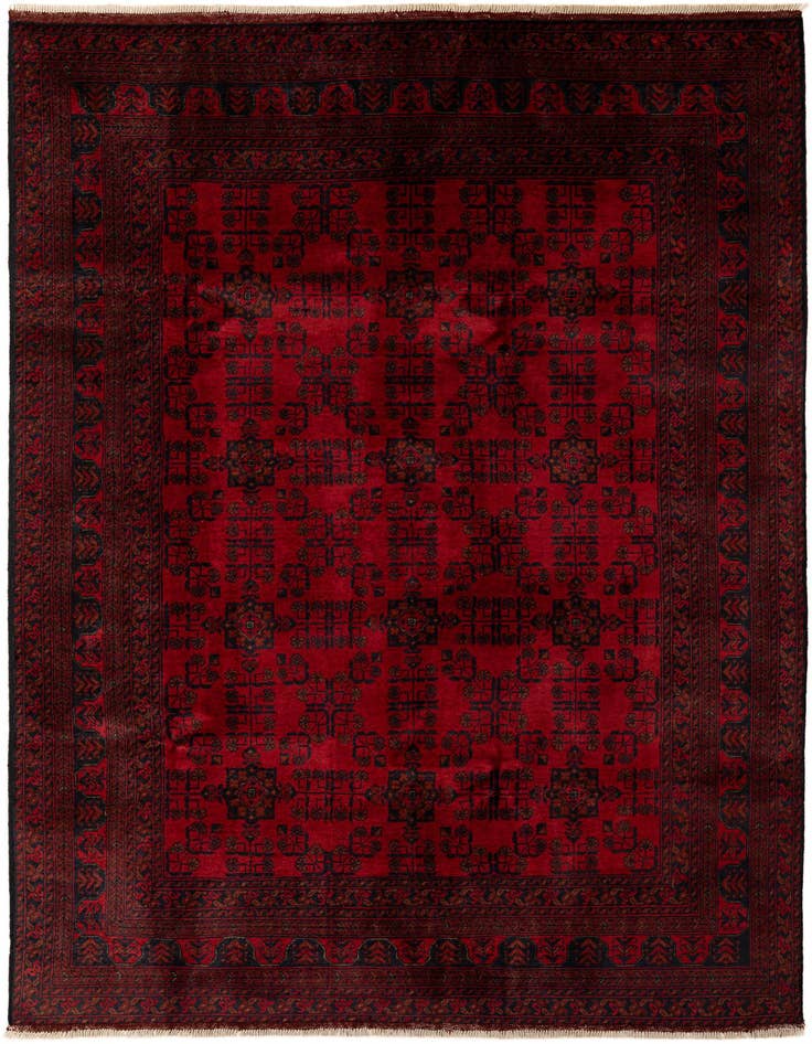 Detail image of 6' 7 x 9' 8 Hand Knotted Khal Mohammadi Wool Rug