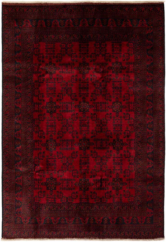 6' 7 x 9' 8 Hand Knotted Khal Mohammadi Wool Rug