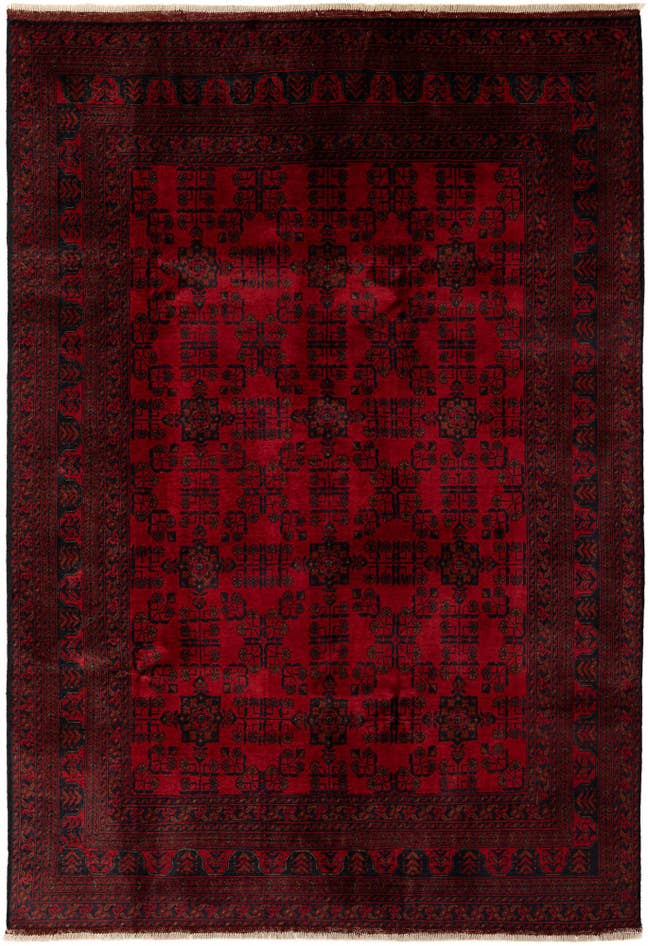 Detail image of 6' 7 x 9' 8 Hand Knotted Khal Mohammadi Wool Rug