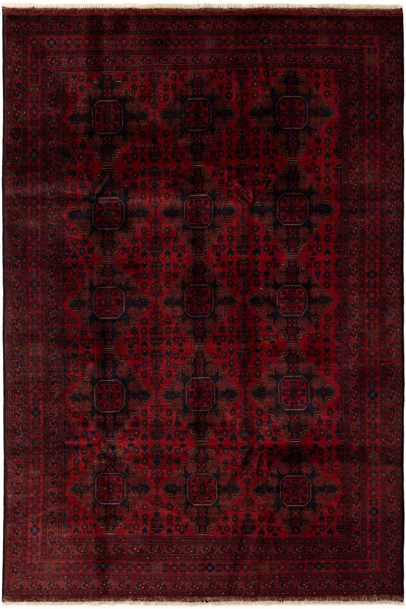 6' 7 x 9' 8 Hand Knotted Khal Mohammadi Wool Rug