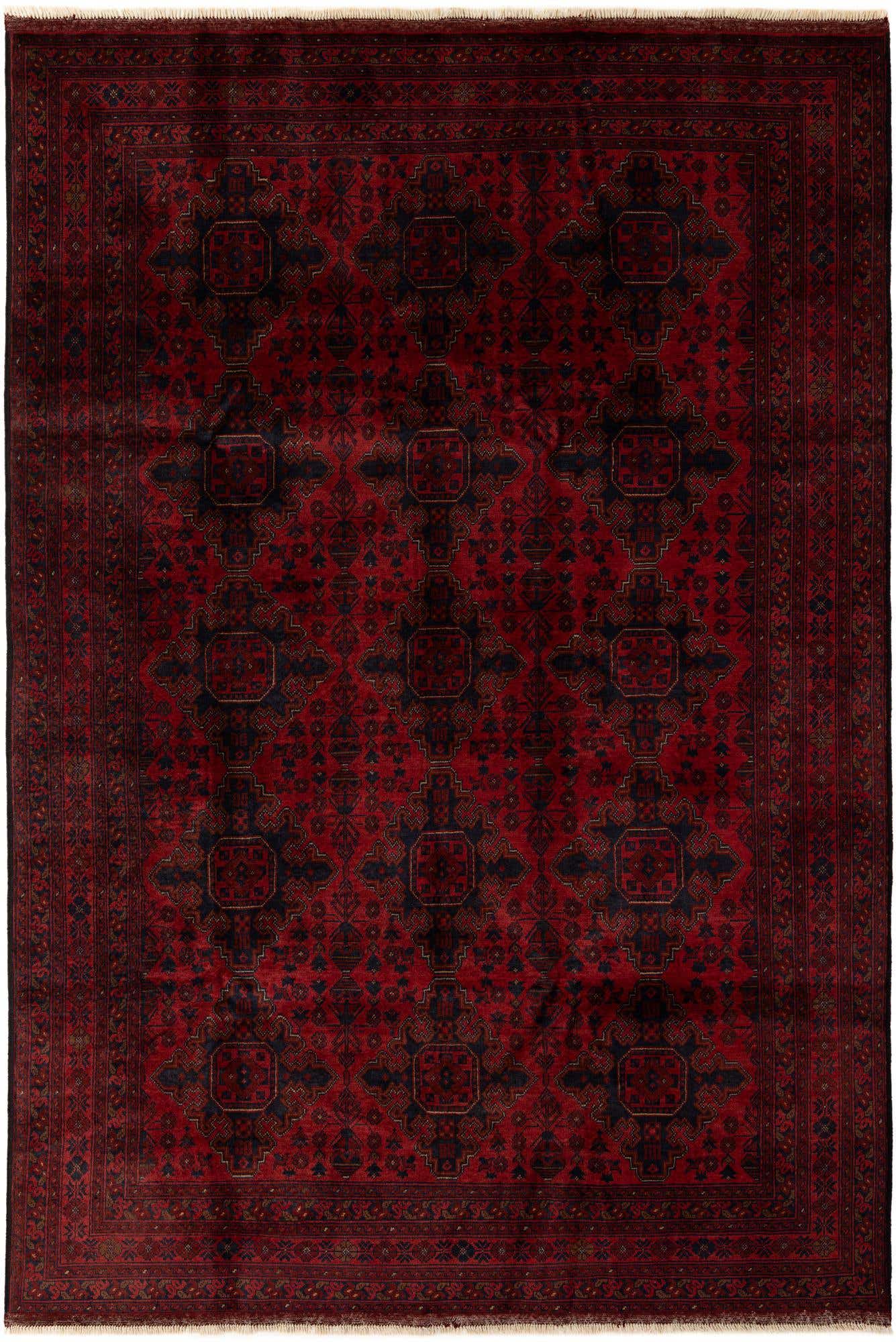 6' 7 x 9' 8 Hand Knotted Khal Mohammadi Wool Rug
