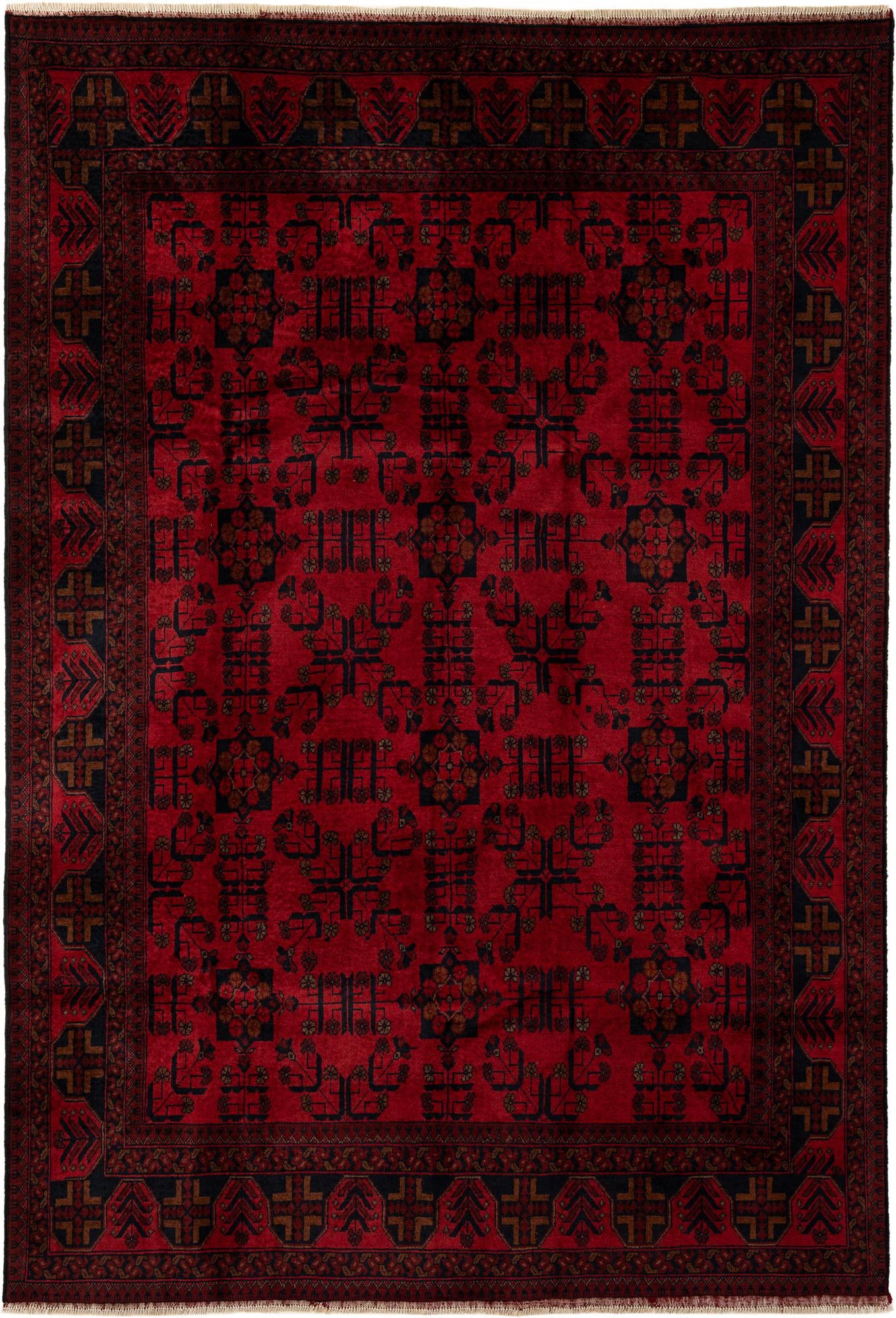 6' 7 x 9' 4 Hand Knotted Khal Mohammadi Wool Rug