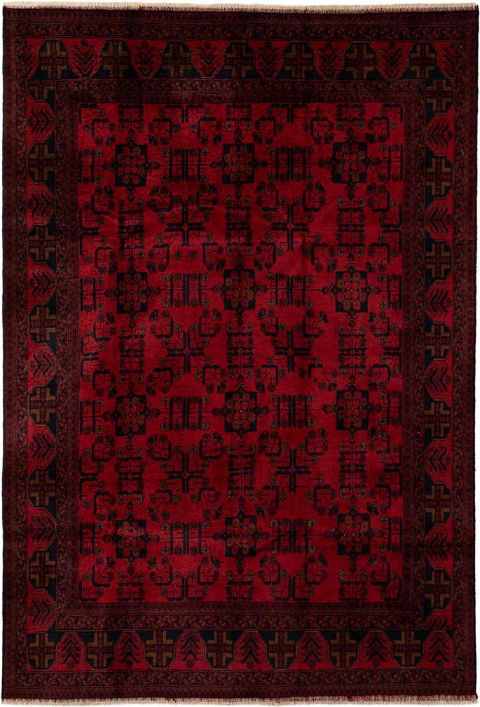 6' 7 x 9' 4 Hand Knotted Khal Mohammadi Wool Rug