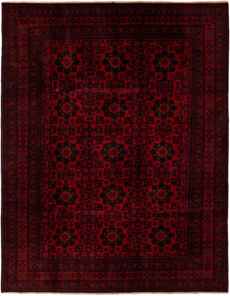 Detail image of 6' 6 x 9' 8 Hand Knotted Khal Mohammadi Wool Rug