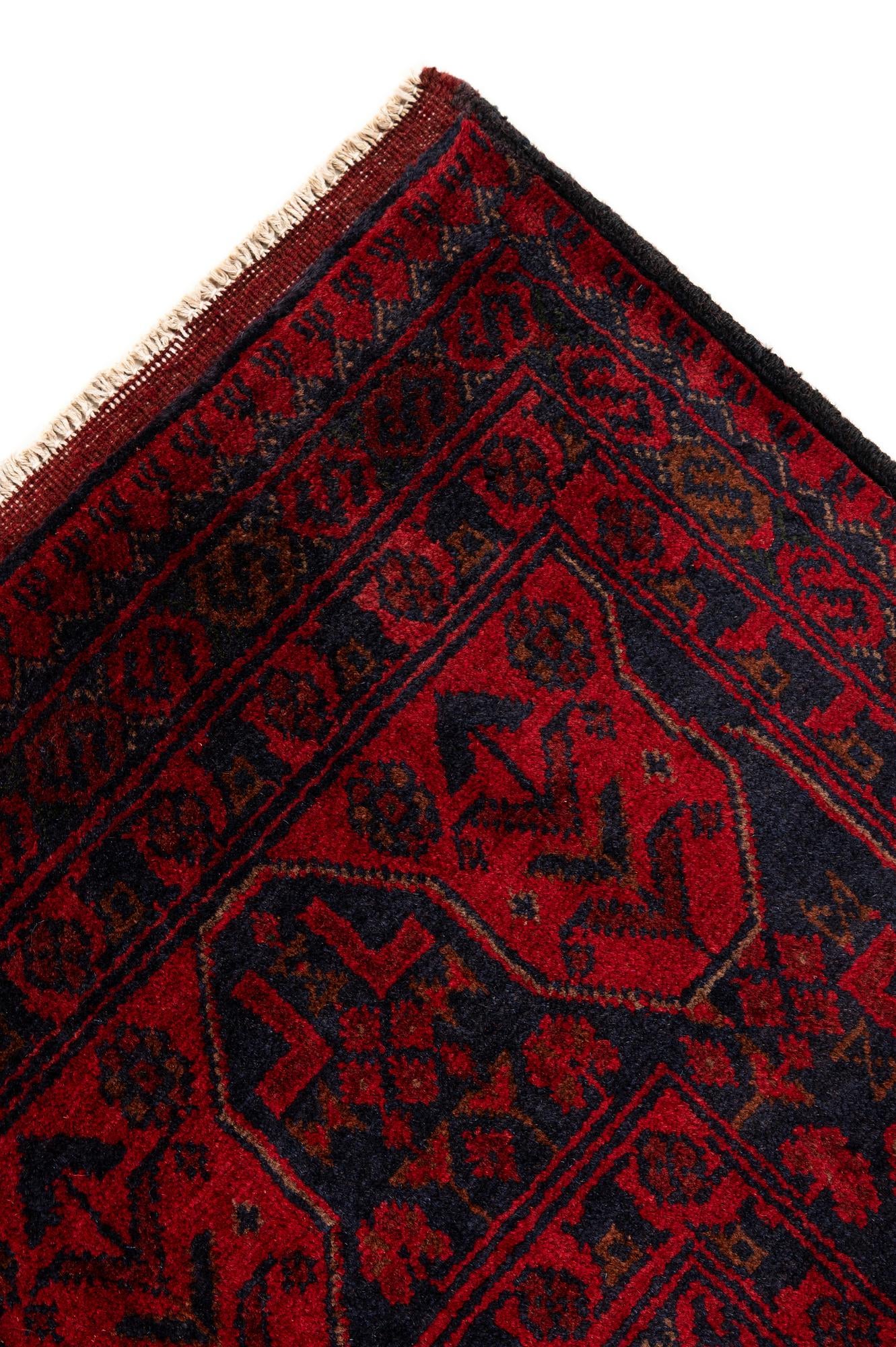 6' 7 x 9' 7 Hand Knotted Khal Mohammadi Wool Rug