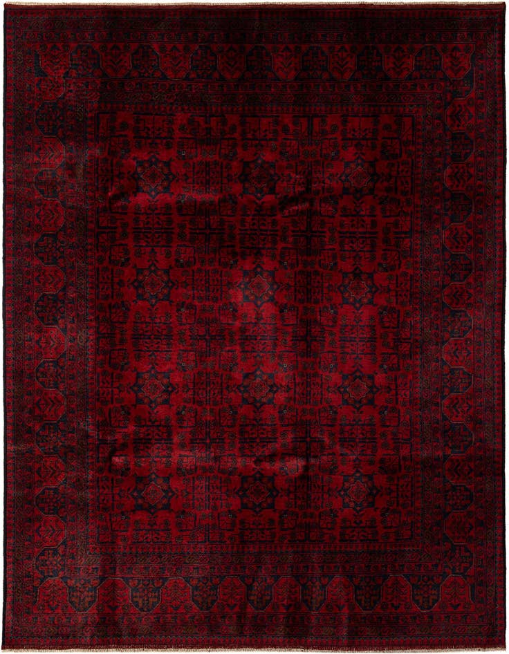 Detail image of 6' 7 x 9' 7 Hand Knotted Khal Mohammadi Wool Rug
