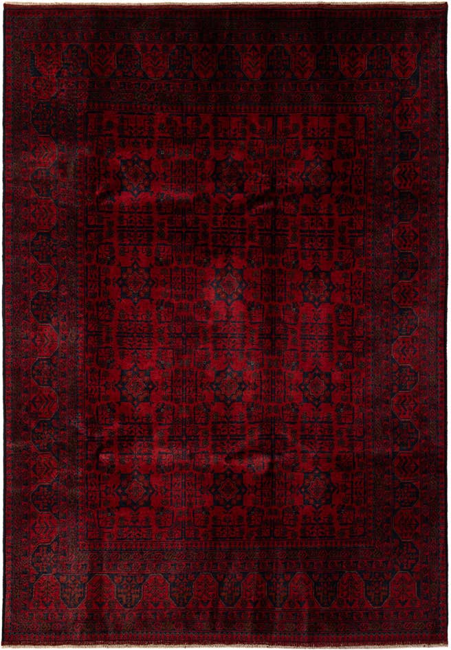 Detail image of 6' 7 x 9' 7 Hand Knotted Khal Mohammadi Wool Rug