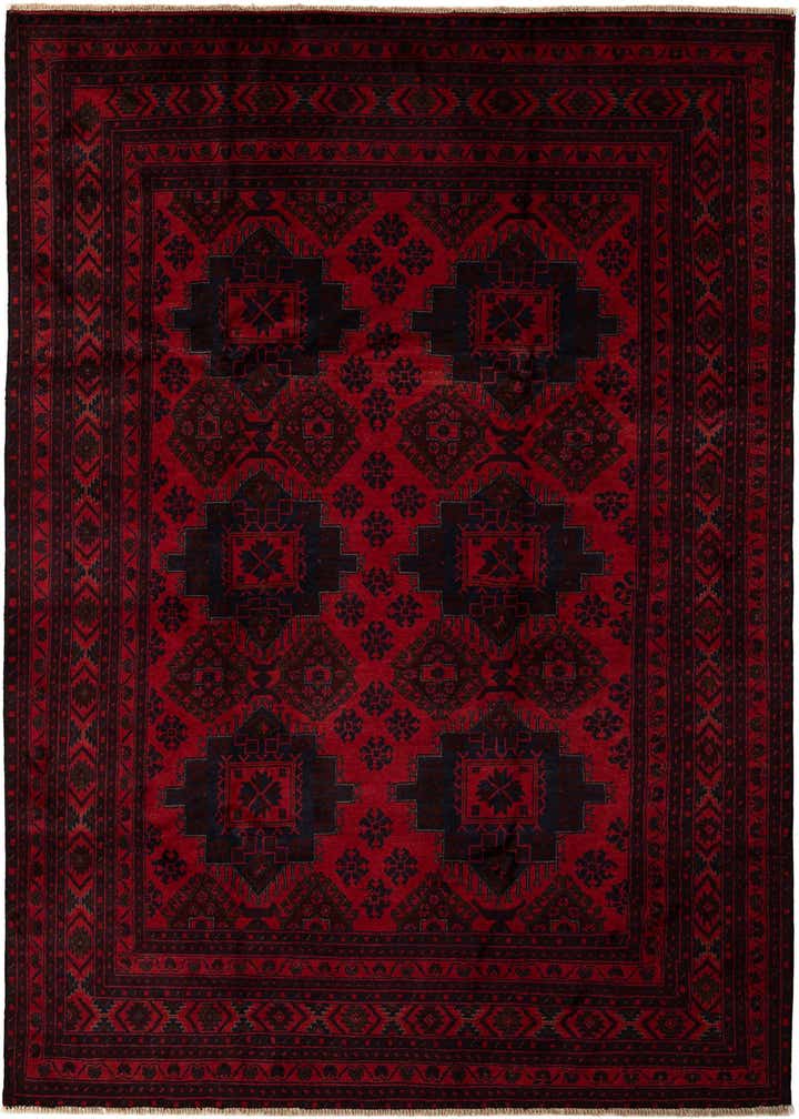 6' 8 x 9' 6 Hand Knotted Khal Mohammadi Wool Rug