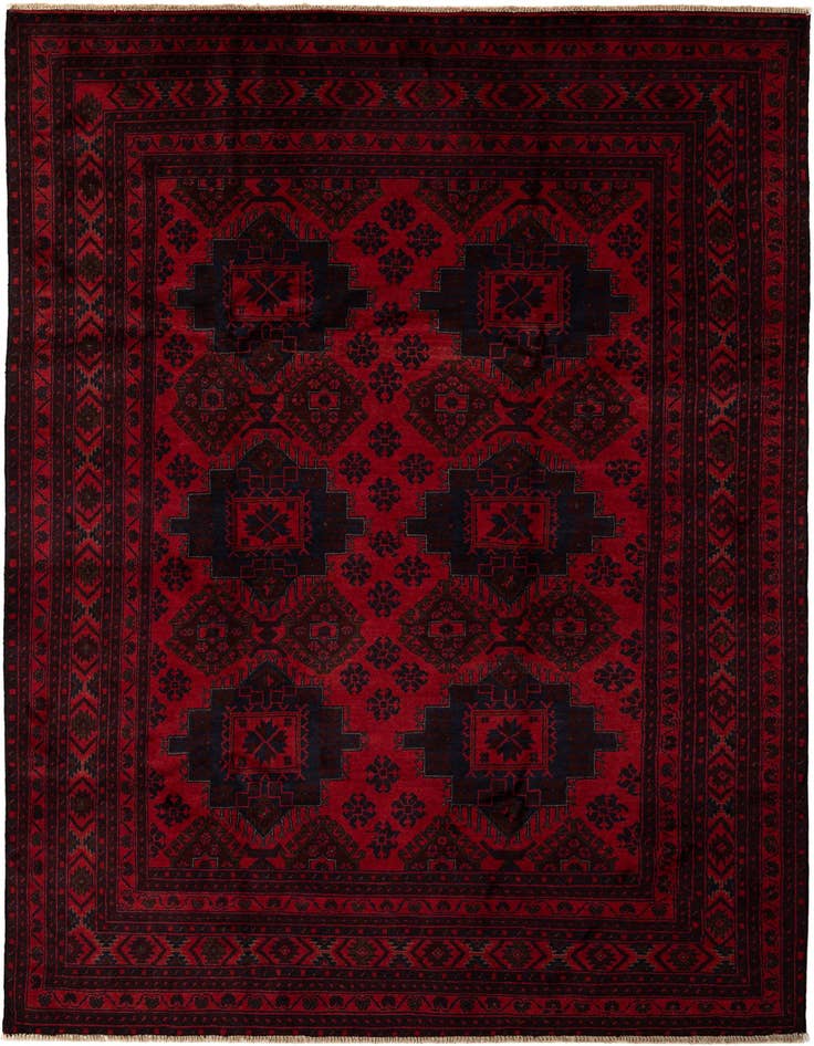 Detail image of 6' 8 x 9' 6 Hand Knotted Khal Mohammadi Wool Rug