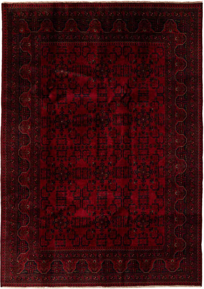 6' 8 x 9' 5 Hand Knotted Khal Mohammadi Wool Rug
