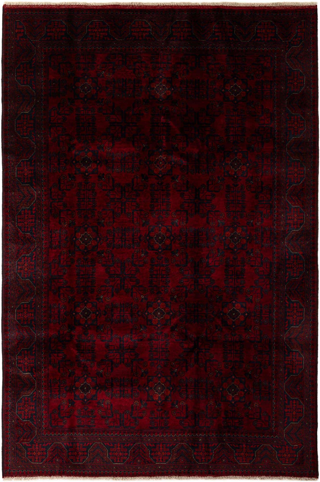 6' 6 x 9' 7 Hand Knotted Khal Mohammadi Wool Rug