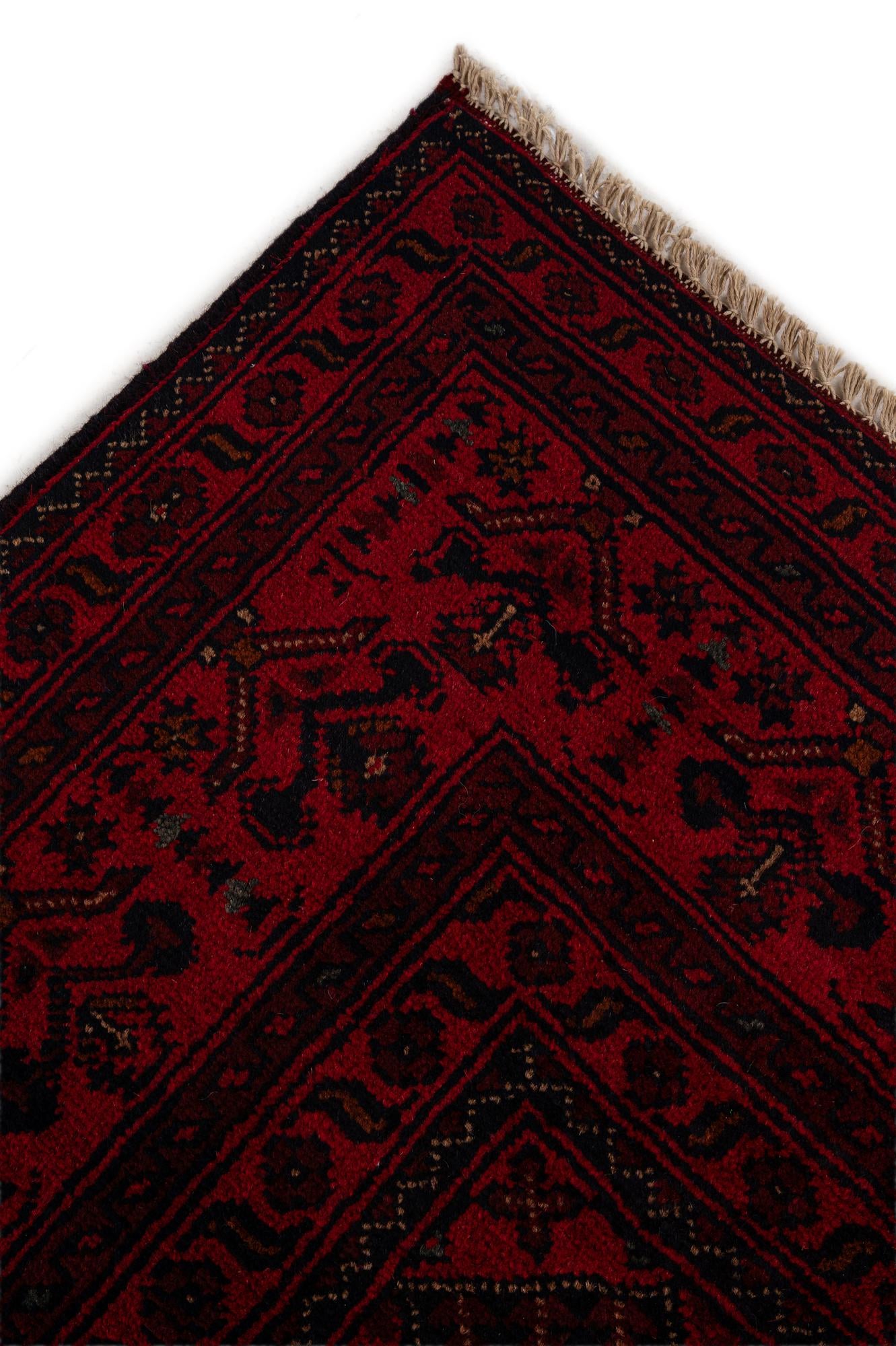 6' 7 x 9' 9 Hand Knotted Khal Mohammadi Wool Rug