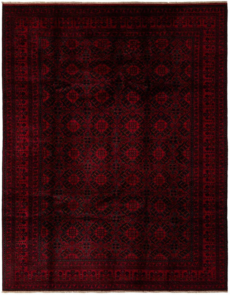 Detail image of 6' 7 x 9' 9 Hand Knotted Khal Mohammadi Wool Rug