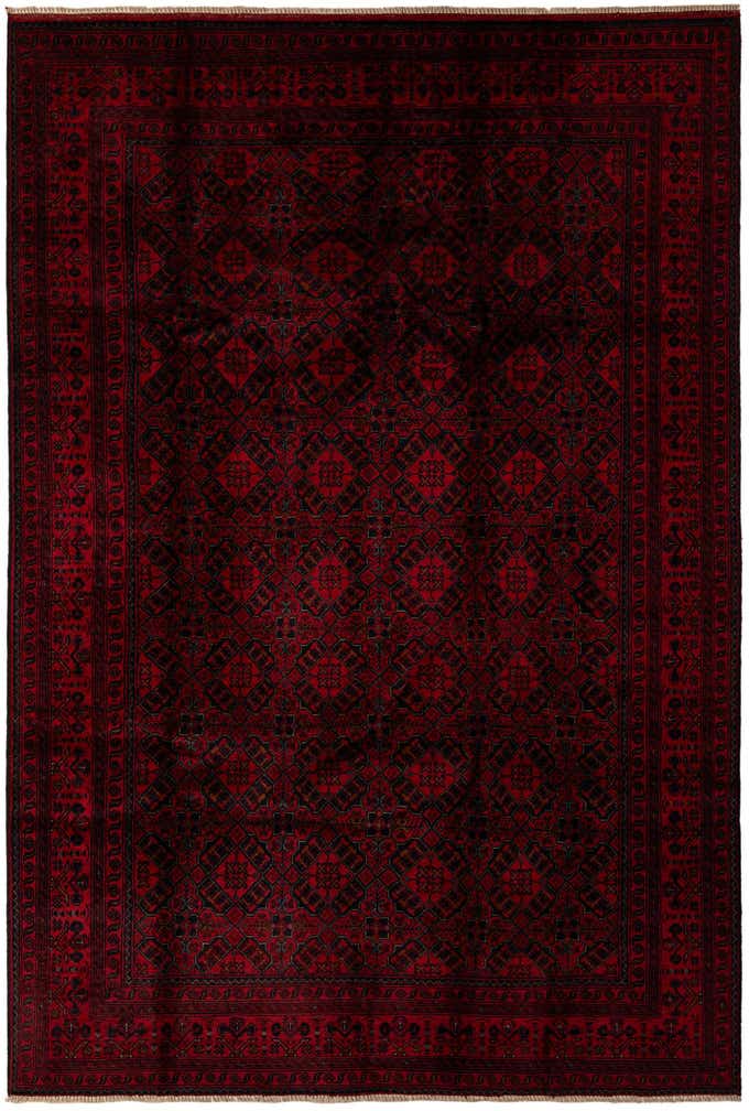 6' 7 x 9' 9 Hand Knotted Khal Mohammadi Wool Rug