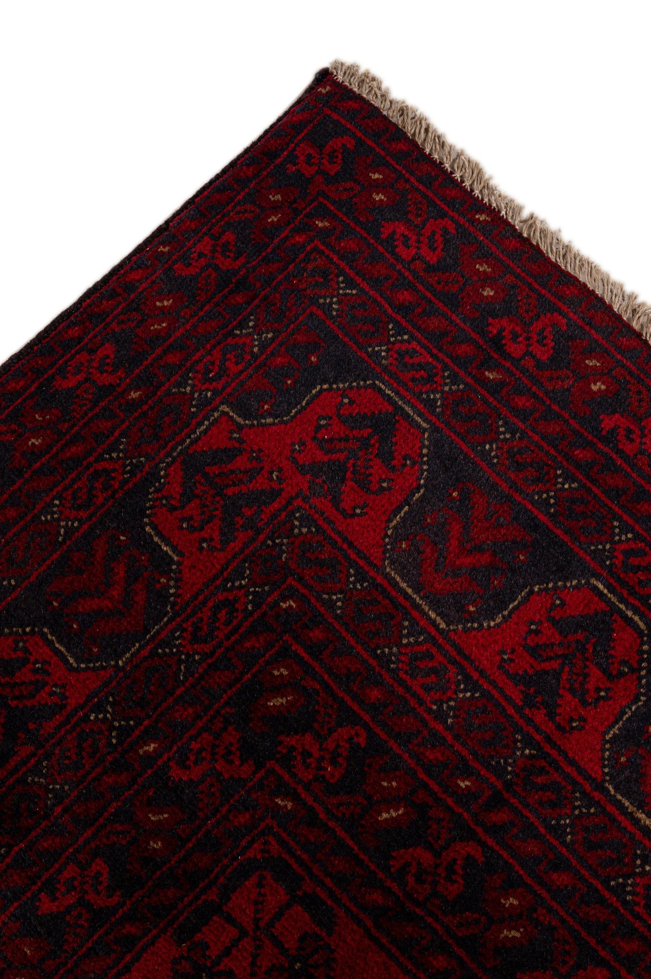 6' 7 x 9' 8 Hand Knotted Khal Mohammadi Wool Rug