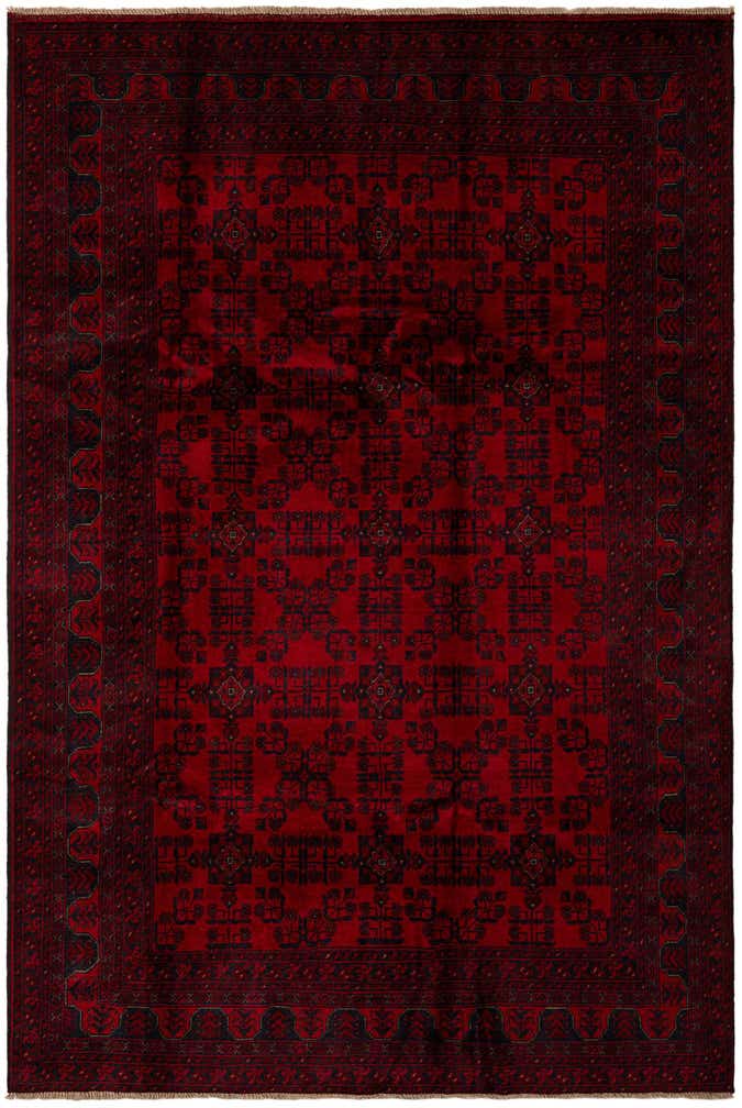 6' 7 x 9' 8 Hand Knotted Khal Mohammadi Wool Rug